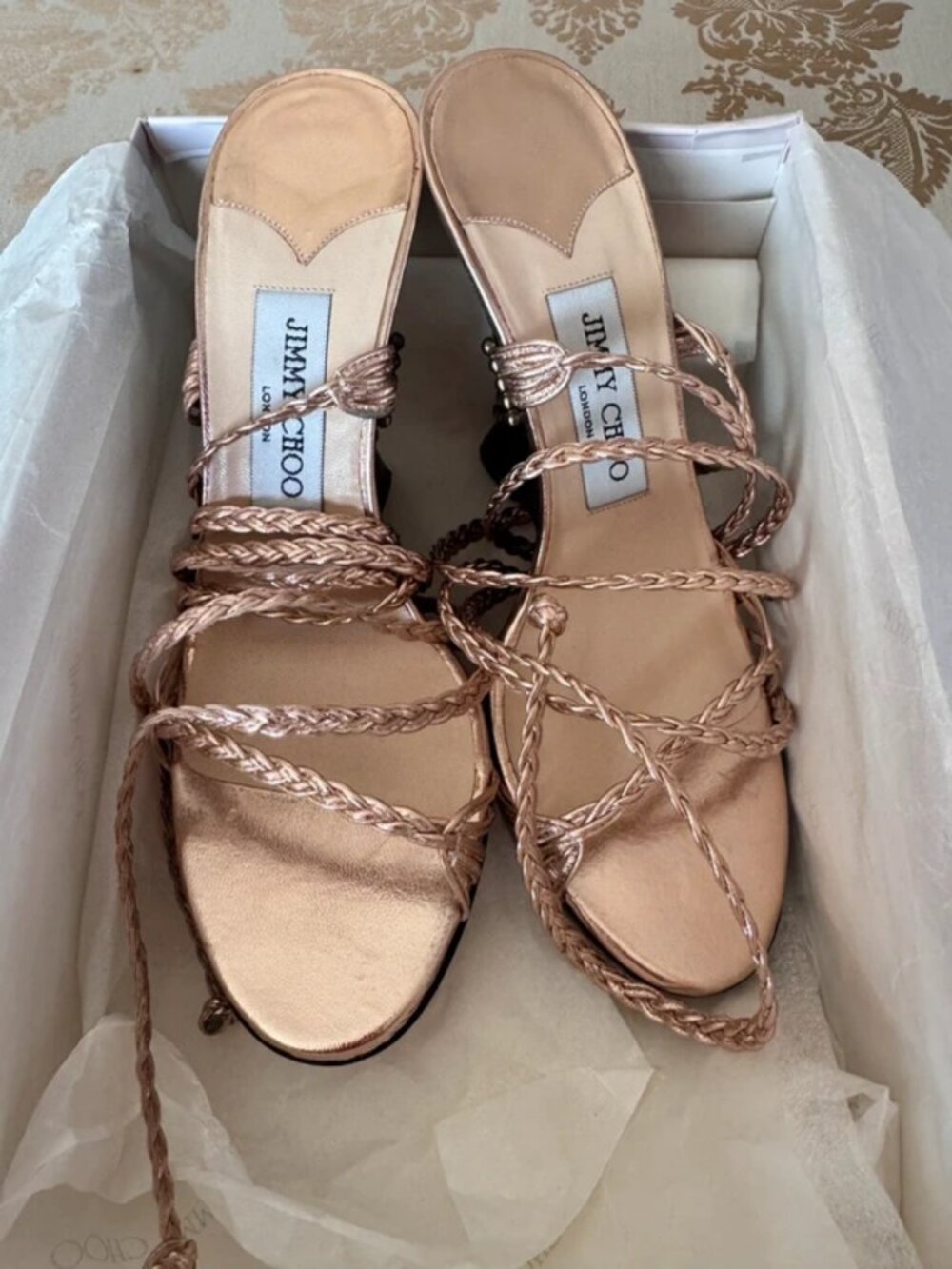 Jimmy Choo Metallic Wedges